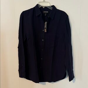 J. Crew Women’s Navy Blue Button Down Shirt